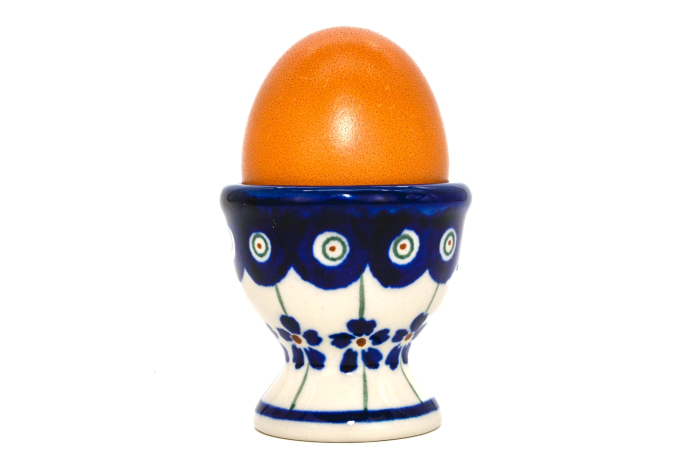 Suport pentru ou Floral Peacock, ceramica smaltuita, pictat manual, 5,5 x 6,0 cm [6]