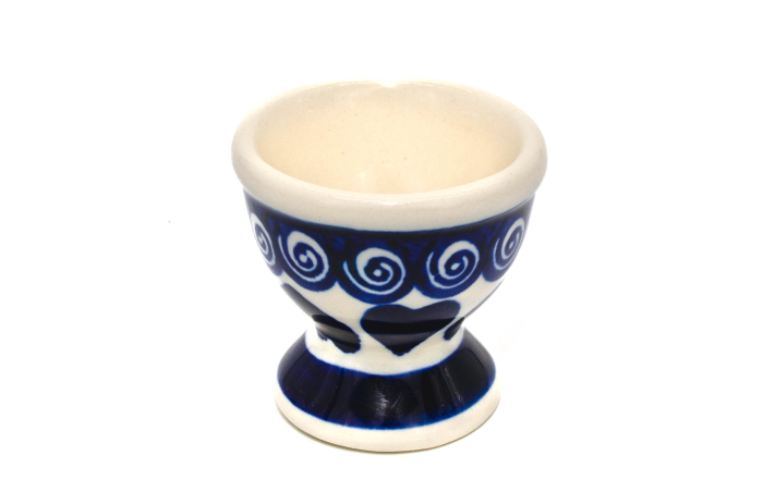 Suport pentru ou Heart Laces, ceramica smaltuita, pictat manual, 5,5 x 6,0 cm [4]