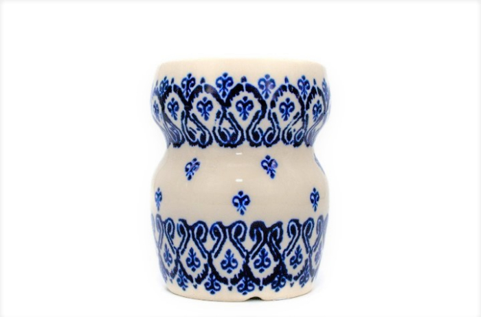 Suport periute de dinti pentru baie Blue Harmony, ceramica smaltuita, pictat manual, 300 ml [3]
