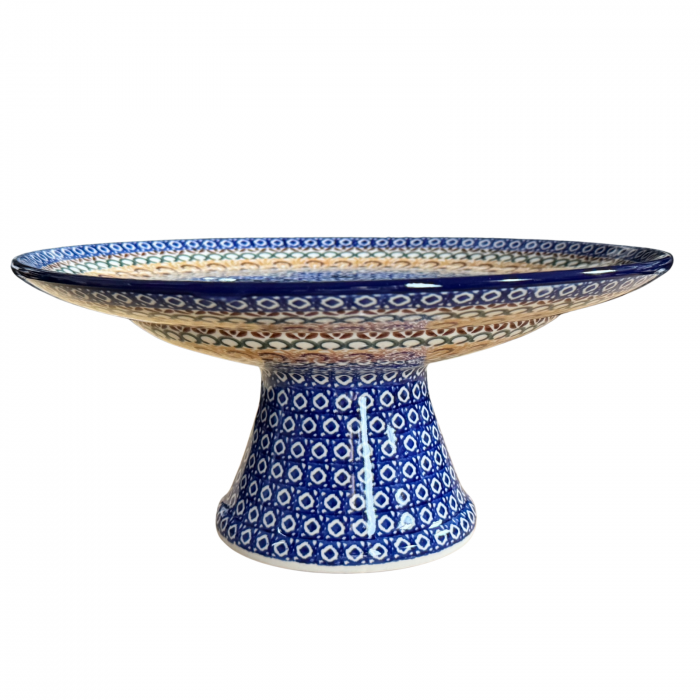 Suport tort cu picior, Morning Sunrise, ceramica pictata manual  13,5 X 30, 0 cm [10]