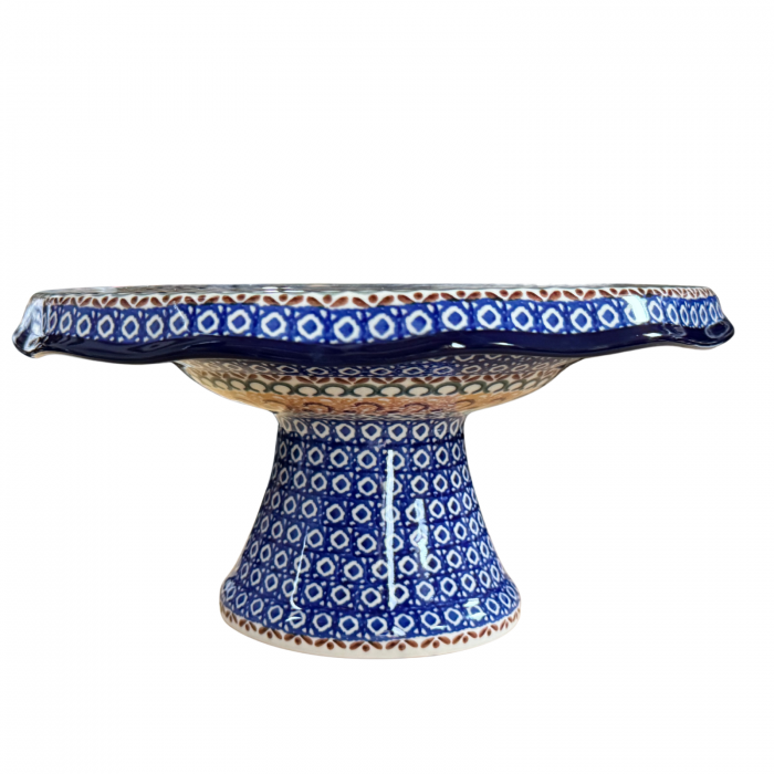 Suport tort cu picior, Morning Sunrise, ceramica pictata manual 14,0 X 29, 0 cm [5]