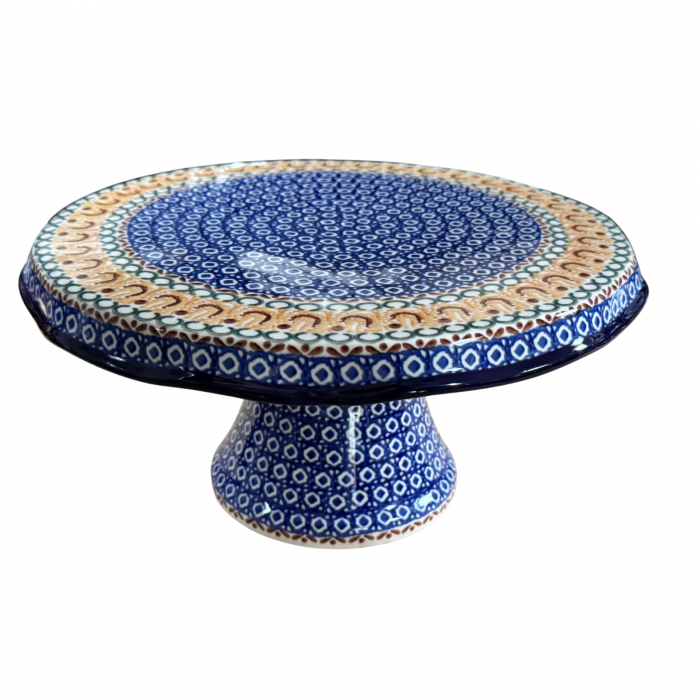 Suport tort cu picior, Morning Sunrise, ceramica pictata manual 14,0 X 29, 0 cm [11]