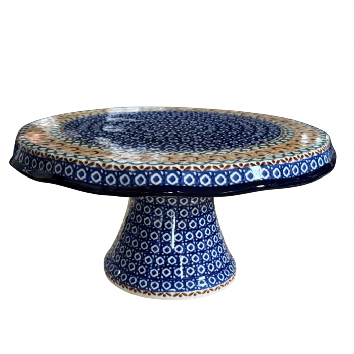 Suport tort cu picior, Morning Sunrise, ceramica pictata manual 14,0 X 29, 0 cm [9]