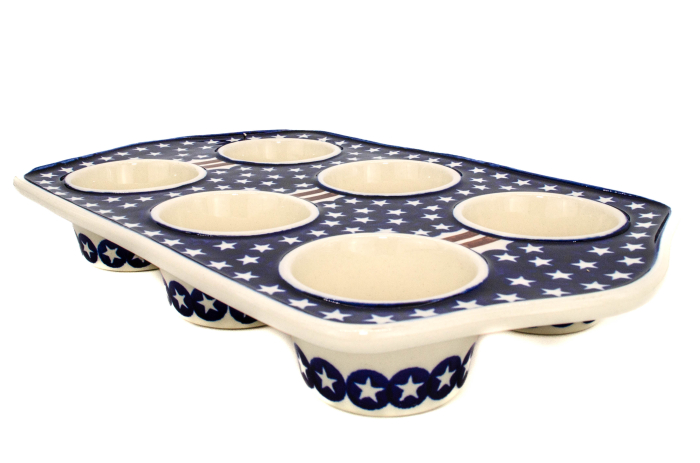 Tava briose, ceramica smaltuita American Style, pictata manual, 22,2 x 37,8 cm [2]