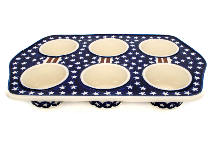 Tava briose, ceramica smaltuita American Style, pictata manual, 22,2 x 37,8 cm [5]