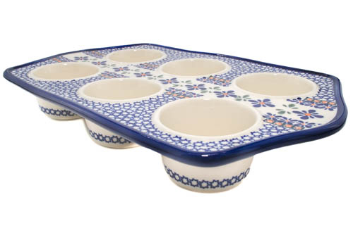 Tava briose ceramica smaltuita Joy, pictata manual, 22,2 x 37,8 cm [3]