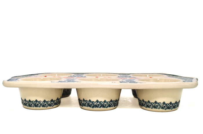 Tava briose ceramica smaltuita Poppy Rain, pictata manual, 22,2 x 37,8 cm [3]