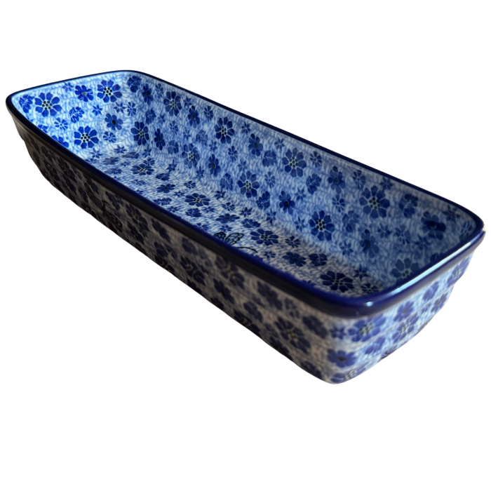 Tava chec Butterfly Dance, ceramica smaltuita, pictata manual, 31,0 X 12,0 cm [10]