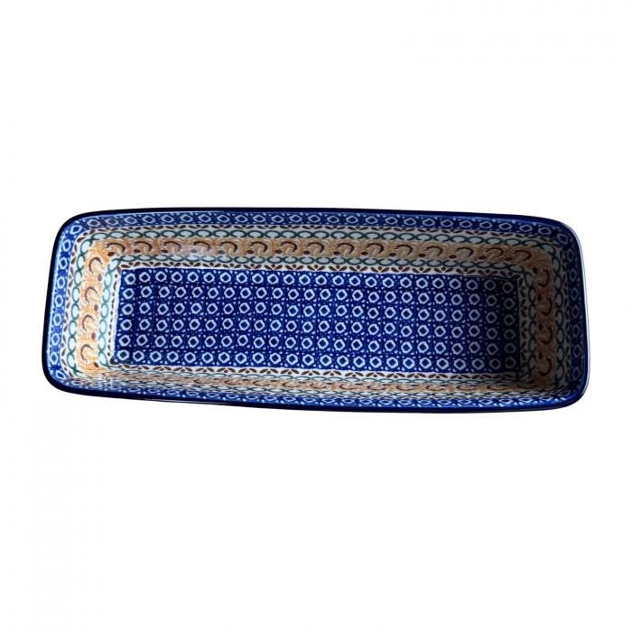 Tava chec Morning Sunrise, ceramica smaltuita, pictata manual, 31,0 X 12,0 cm [3]
