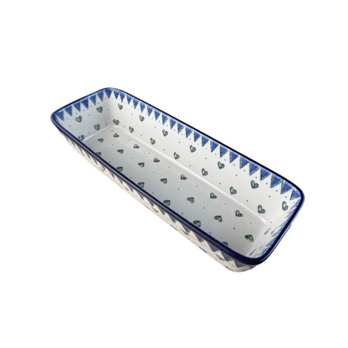 Tava chec Wild Hearts, ceramica smaltuita, pictata manual, 31,0 X 12,0 cm [7]