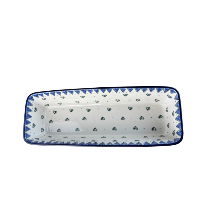 Tava chec Wild Hearts, ceramica smaltuita, pictata manual, 31,0 X 12,0 cm [8]