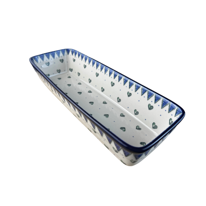 Tava chec Wild Hearts, ceramica smaltuita, pictata manual, 31,0 X 12,0 cm [2]