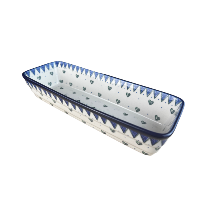 Tava chec Wild Hearts, ceramica smaltuita, pictata manual, 31,0 X 12,0 cm [6]