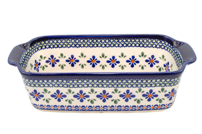 Tava cozonac Joy, ceramica ecologica smaltuita, pictata manual, 26,5 x 12,5 cm, volum 1,0 L [4]