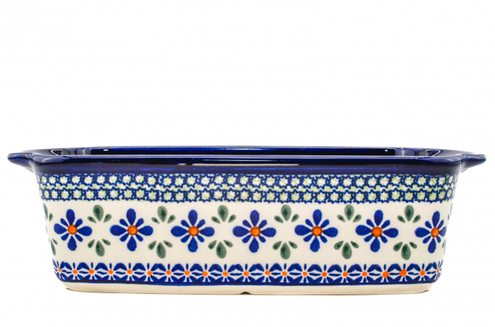 Tava cozonac Joy, ceramica ecologica smaltuita, pictata manual, 26,5 x 12,5 cm, volum 1,0 L [8]