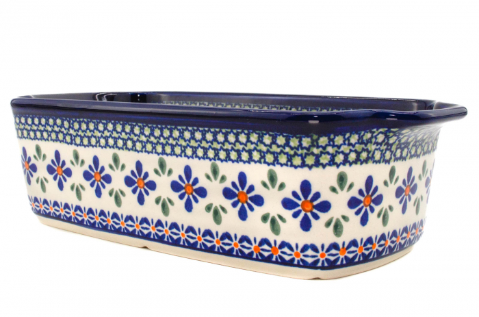 Tava cozonac Joy, ceramica ecologica smaltuita, pictata manual, 26,5 x 12,5 cm, volum 1,0 L [7]