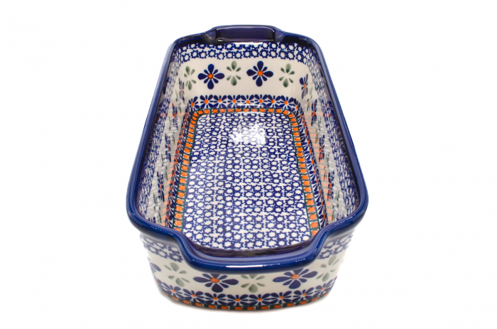 Tava cozonac Joy, ceramica smaltuita, pictata manual, 26,5 x 12,5 cm, volum 1,0 L [3]
