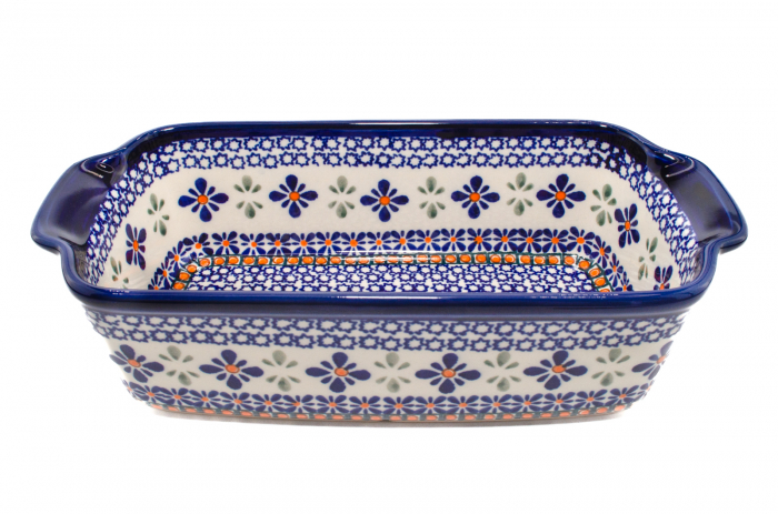 Tava cozonac Joy, ceramica smaltuita, pictata manual, 26,5 x 12,5 cm, volum 1,0 L [2]