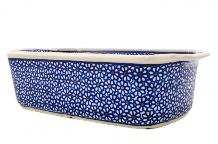 Tava cozonac Petals, ceramica smaltuita, pictata manual, 26,5 x 12,5 cm, volum 1,0 L [6]