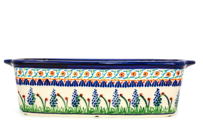 Tava cozonac Summer, ceramica smaltuita, pictata manual, 26,5 x 12,5 cm, volum 1,0 L [4]