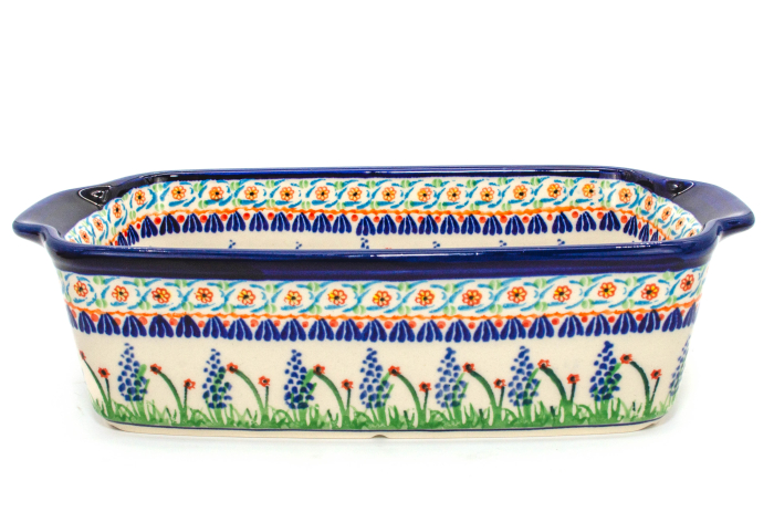 Tava cozonac Summer, ceramica smaltuita, pictata manual, 26,5 x 12,5 cm, volum 1,0 L [3]