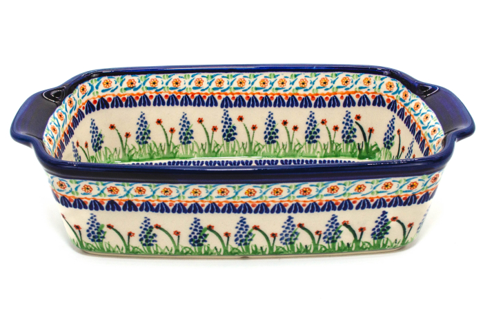 Tava cozonac Summer, ceramica smaltuita, pictata manual, 26,5 x 12,5 cm, volum 1,0 L [5]