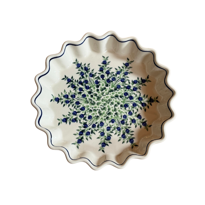 Tava cuptor rotunda Berries, ceramica smaltuita, pictata manual, diametru 26,4 cm, volum 0,7 L [5]