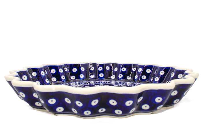 Tava cuptor rotunda, Infinity ceramica smaltuita, pictata manual, diametru 26,4 cm, volum 0,7 L [5]