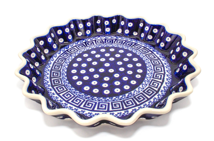 Tava cuptor rotunda, Infinity ceramica smaltuita, pictata manual, diametru 26,4 cm, volum 0,7 L [2]