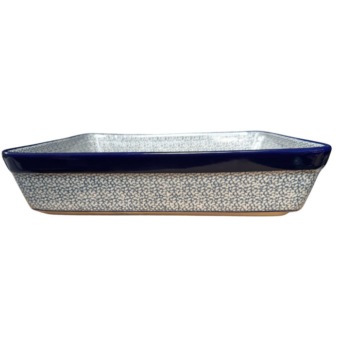 Tava dreptunghiulara Blue Sea, ceramica smaltuita, pictata manual, 27,0 X 32, 5 cm [2]