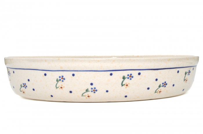 Tava ovala pentru copt Little Flowers, ceramica smaltuita, pictata manual, 19,0 x 27,5 cm, volum 1,4 L [6]