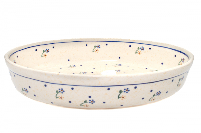 Tava ovala pentru copt Little Flowers, ceramica smaltuita, pictata manual, 19,0 x 27,5 cm, volum 1,4 L [5]