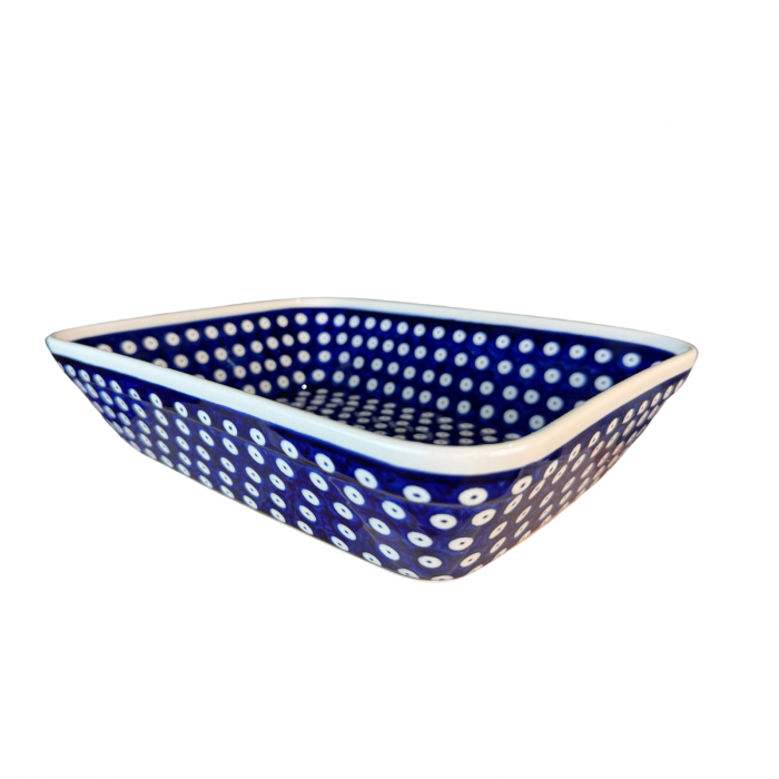 Tava pentru copt Blue Eyes, ceramica smaltuita, pictata manual, 24,7 x 30,6 cm, volum 2,7 L [9]