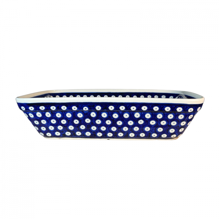 Tava pentru copt Blue Eyes, ceramica smaltuita, pictata manual, 24,7 x 30,6 cm, volum 2,7 L [4]