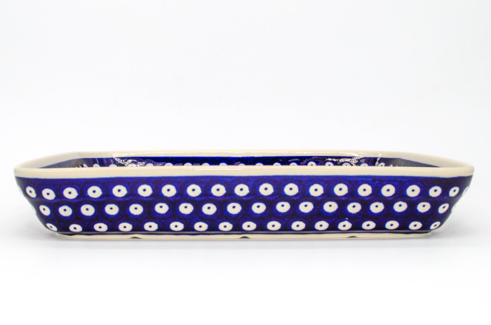 Tava pentru copt Blue Eyes, dreptunghiulara, ceramica smaltuita, pictata manual, 22,5 x 29,5 cm, volum 1,7 L [4]