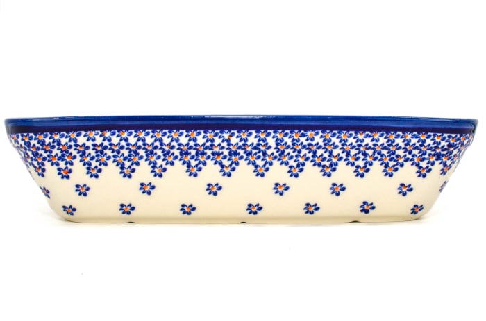 Tava pentru copt Blue Field, dreptunghiulara, ceramica smaltuita, pictata manual, 27,5 x 33,3 cm, volum 3,4 L [4]