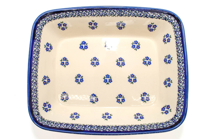 Tava pentru copt Confidence, ceramica smaltuita, pictata manual, 24,7 x 30,6 cm, volum 2,7 L [8]