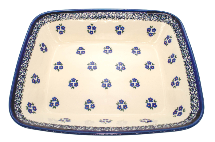 Tava pentru copt Confidence, ceramica smaltuita, pictata manual, 24,7 x 30,6 cm, volum 2,7 L [6]