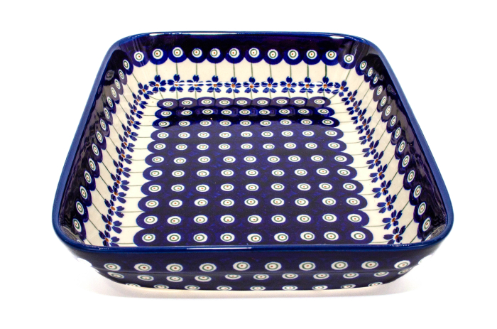 Tava pentru copt Floral Peacock, dreptunghiulara,  ceramica smaltuita, pictata manual, 19,5 x 25,5 cm, volum 1,2 L [6]