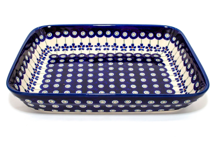 Tava pentru copt Floral Peacock, dreptunghiulara,  ceramica smaltuita, pictata manual, 19,5 x 25,5 cm, volum 1,2 L [5]