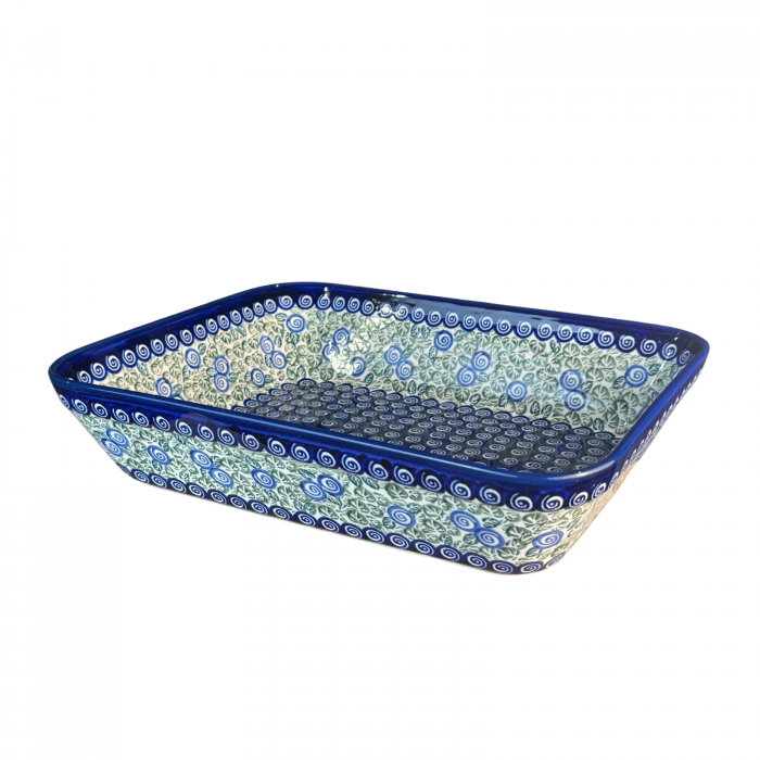 Tava pentru copt Garden Spirals, dreptunghiulara, ceramica smaltuita, pictata manual, 27,5 x 33,3 cm, volum 3,4 L [6]