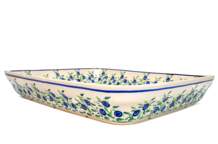 Tava pentru copt Berries, ceramica smaltuita, pictata manual, 22,5 x 29,5 cm, volum 1,7 L [8]
