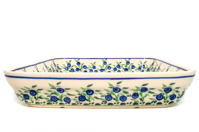 Tava pentru copt Berries, ceramica smaltuita, pictata manual, 22,5 x 29,5 cm, volum 1,7 L [7]
