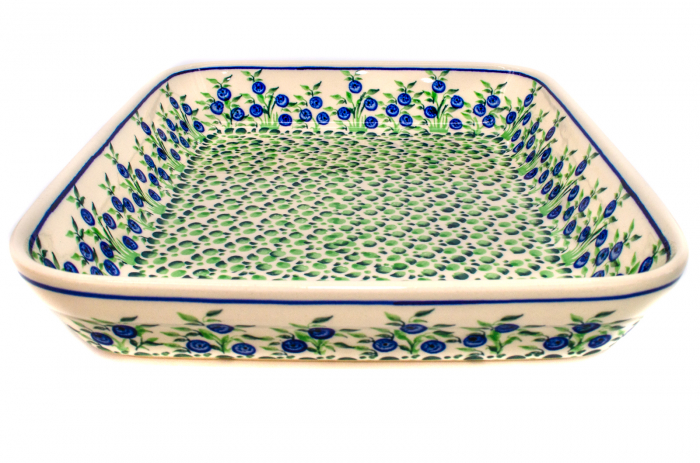 Tava pentru copt Berries, ceramica smaltuita, pictata manual, 22,5 x 29,5 cm, volum 1,7 L [4]