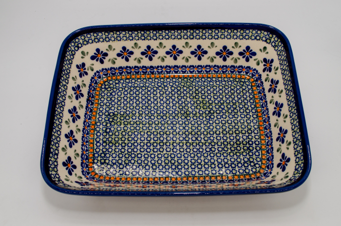 Tava pentru copt Joy, ceramica smaltuita, pictata manual, 24,7 x 30,6 cm, volum 2,7 L [4]