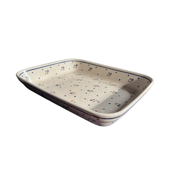 Tava pentru copt Little Flowers, ceramica smaltuita, pictata manual, 22,5 x 29,5 cm, volum 1,7 L [6]
