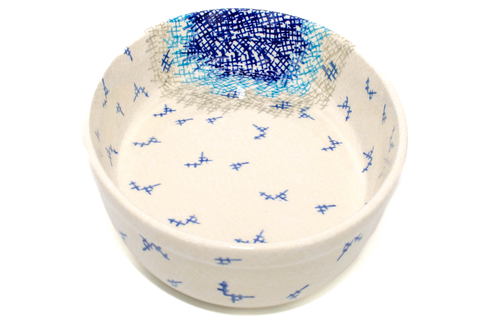 Tava pentru copt ovala Day and Night, ceramica smaltuita, pictata manual, 19,0 x 27,5 cm, volum 1,4 L [2]