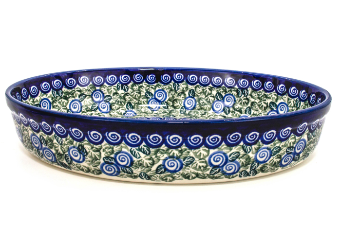 Tava pentru copt ovala Garden Spirals, ceramica smaltuita, pictata manual, 19,0 x 27,5 cm, volum 1,4 L [2]