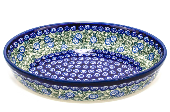 Tava pentru copt ovala Garden Spirals, ceramica smaltuita, pictata manual, 19,0 x 27,5 cm, volum 1,4 L [5]