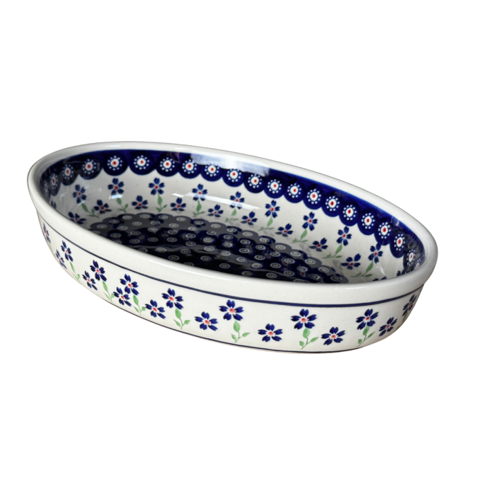 Tava pentru copt ovala, Hope, ceramica smaltuita, pictata manual, 19,0 x 27,5 cm, volum 1,4 L [5]